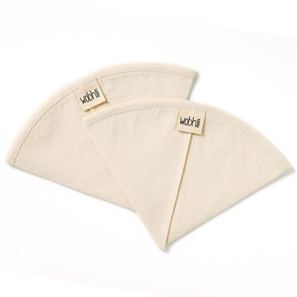 Wobh Cloth Filters - V60, Origami, crystal Dripper - Pack of 2
