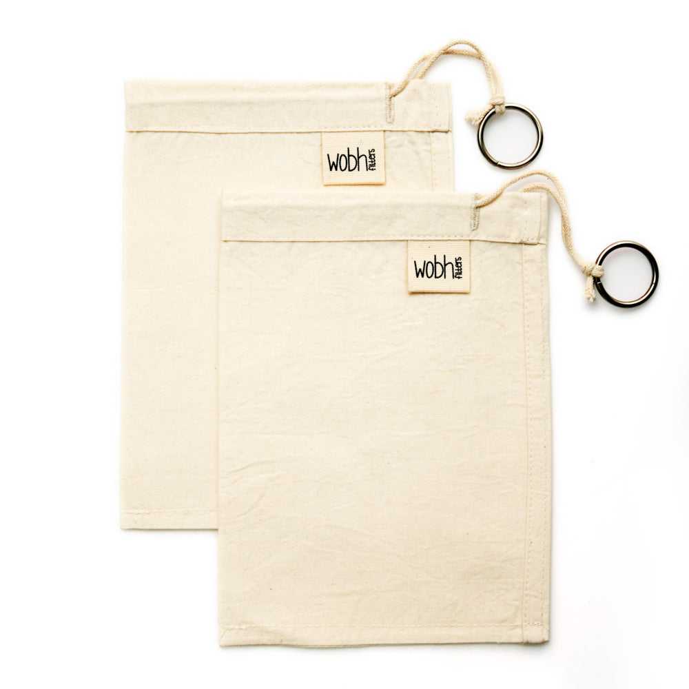 Wobh Cloth Filters - Reusable Cold Brew Bags - Pack of 2